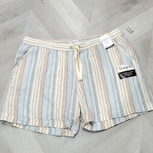 Da-sh Womans washable linen blend shorts, NWT,  size XL
